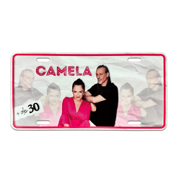 Placa Metálica Camela + de 30