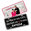 Pack Placas Metálicas Camela